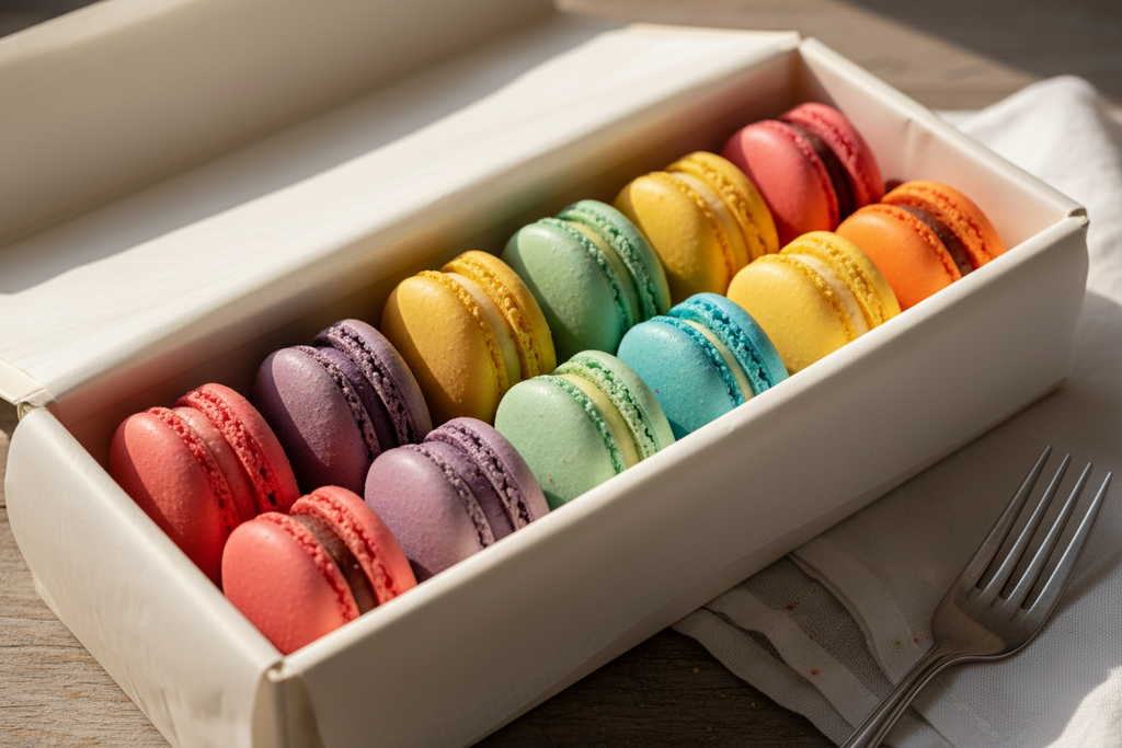 Patisserie master class. Croissants, donuts and macarons